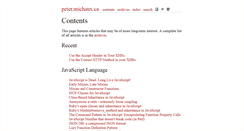 Desktop Screenshot of peter.michaux.ca