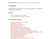 Tablet Screenshot of peter.michaux.ca